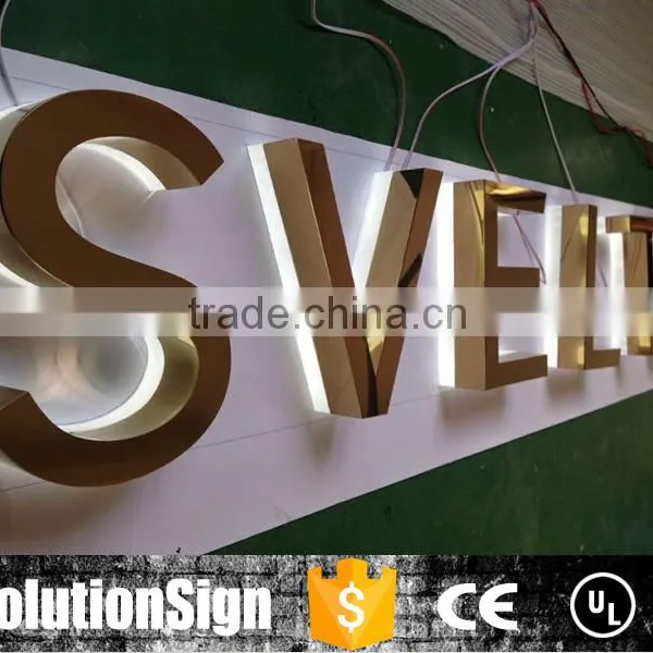 Custom Led Backlit Stainless Steel Signs Channel Letters photo-5
