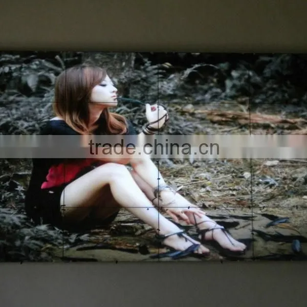 Seamless video wall screen for indoor