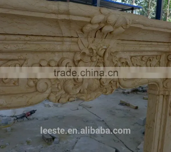 China High Quality Luxury Natural Stone Fireplaces photo-4