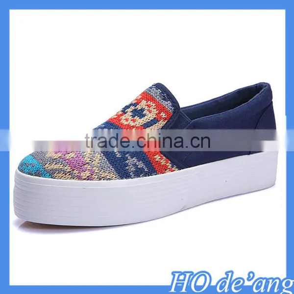 Hogift 2016 Hot Selling Women Canvas Shoes White Casual Girls Shoes Wholesale MHo-182 photo-2