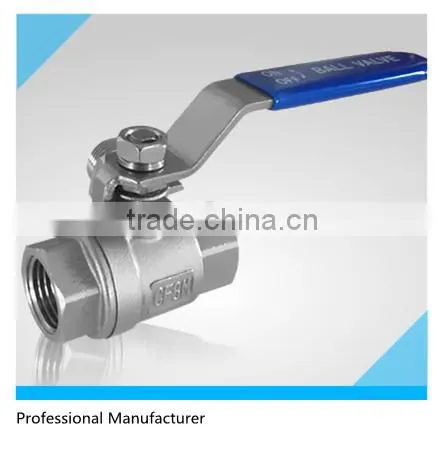 2PC NPT Taper Threaded 304/316 SS Full Port Ball Valve