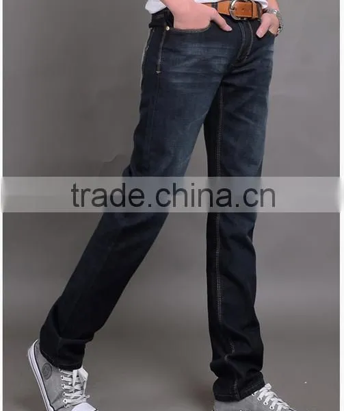 Blue Color Men's Fashion Jeans Famous Brand Jeans Men Pencil Denim Trousers Quality Choice photo-2