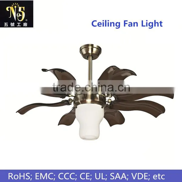Modern House Restaurant Design High Quality Led Ceiling Fan Lamp photo-2