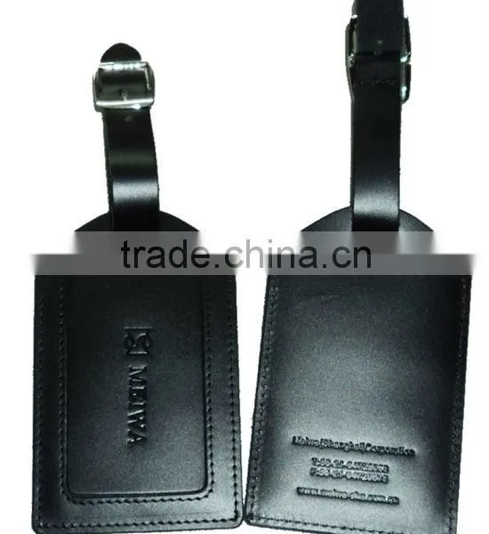 Custom PU Leather Luggage Tag for Promotion