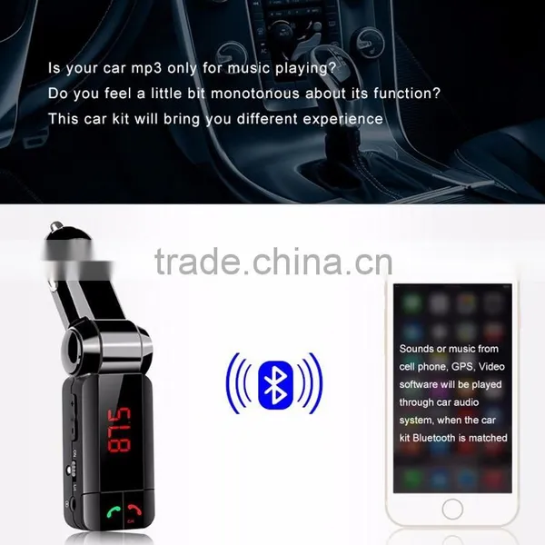 Wireless Bluetooth FM Transmitter Car Kit MP3 Player Speaker Handsfree W/ Charge photo-3