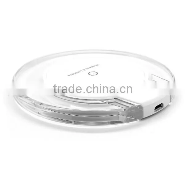 Wireless Phone Charger for Iphone for Samsung Galaxy S6 Fantasy Crystal UFO Shape Charging Pad With LED Lighting photo-5
