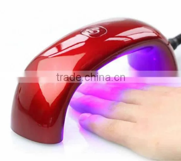 Amazon New Portable (395mm~405mm)9W Rainbow LED Lamp 6atts LED Nail Light Mini Nail LED Dryer photo-2