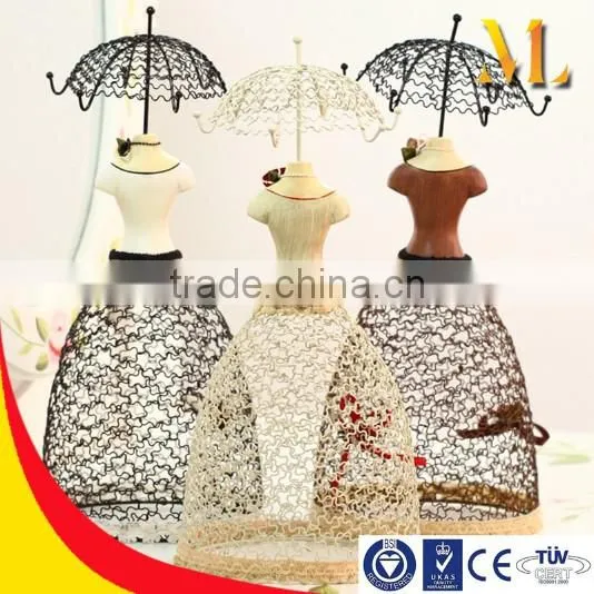 Umbrella Skirt Jewelry Rack Earring Necklace Ring Rack Display Girls Gifts photo-3