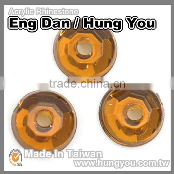 Round Shaped Sew On Acrylic Rhinestones With 1 Hole photo-6