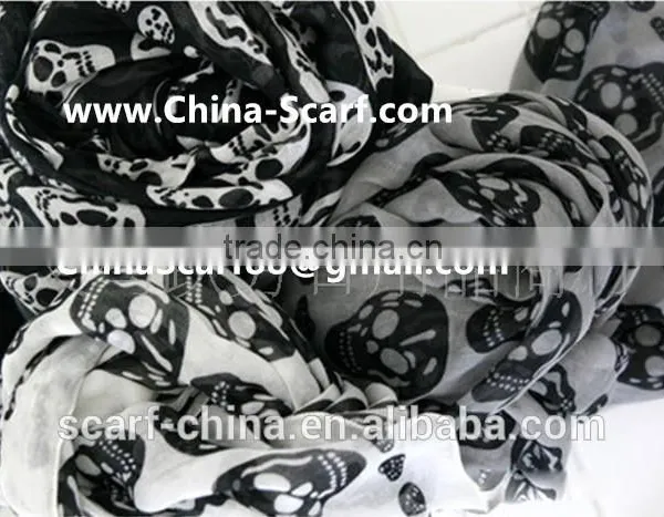Kito Scarf Skull Shawl Scarf photo-3