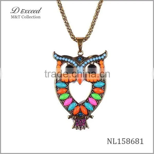 Factory Wholesale Owl Pendant Necklace,cute Owl Pendant Necklace NL158680-1 photo-2