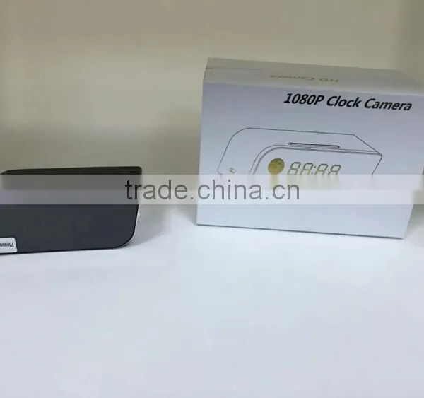 1080P FHD Pinhole Clock DVR Camera With Remote Control Night Vision Wide Angle View Table Alarm Clock DV Camera photo-6