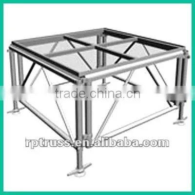 Exhibition Aluminium Lighting Stage Truss,aluminium Stage Truss,trade Show Aluminium Stage With Glass Plywood Platform photo-3
