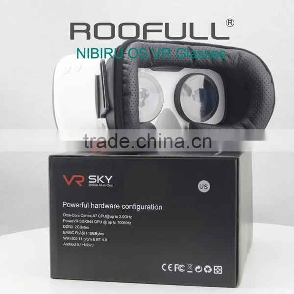2016 New VR Headset, All in One VR 3D Glasses With Quad Core CPU 2GB RAM 16GB Flash Android 4.4 OS 4000mA Lithium Battery photo-6