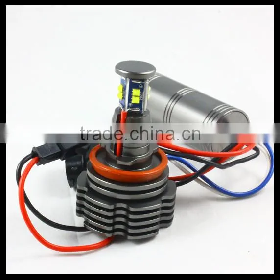 40W 8pcs Led Angel Eyes H8 Marker Bulb 12V