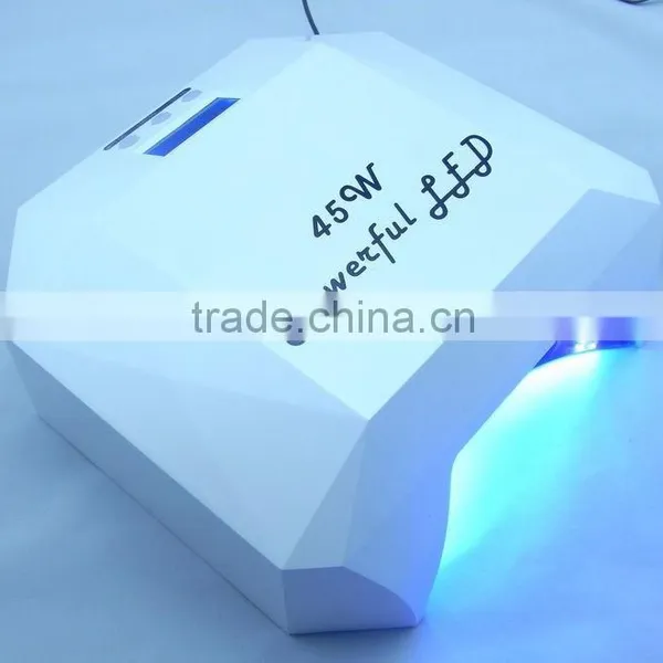 2015 45 Watts PROFESSIONAL LED uv Lamp Electronic Ballast Led Nail Lamp Gel Curing uv Lamp With Induction and Timer