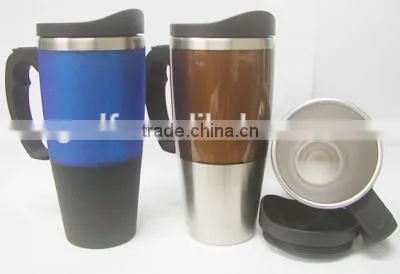 High Quality Double Wall Auto Mug/travel Mug