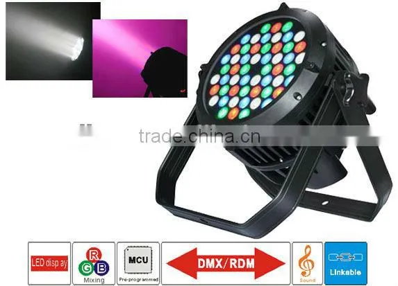 54pcsX3W RGBW DMX LED PAR Light/LED Par Can