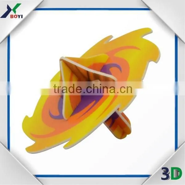 2016 Promotional Spinning Top Puzzle Card/Moving 3D Puzzle/Round Shape Puzzle photo-6