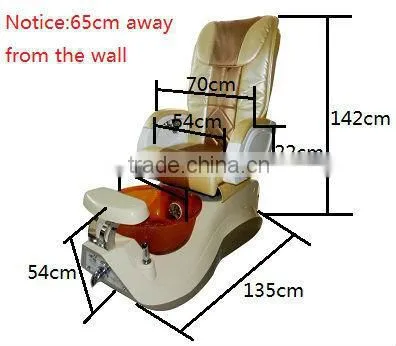 High Quality FRP Bowl Spa Pedicure Chair With Pipeless Jet photo-2