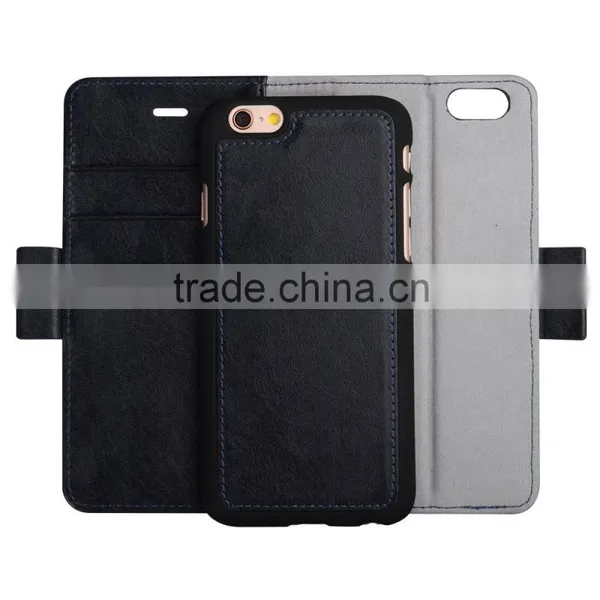 C&T Detachable Wallet Folio Two Mobile Phones Leather Case for IPhone 6s Plus photo-5