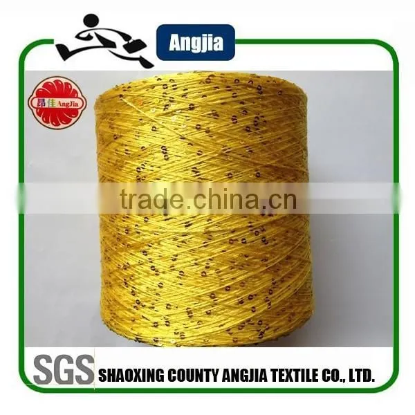 China Fancy Yarn Fishnet Yarn With Sequin for Knitting Scarf photo-6