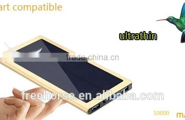 OEM Factory China Solar Charger Mobile Solar Charger for All Mobile Phone 10000/7000mah With Dual USB photo-5