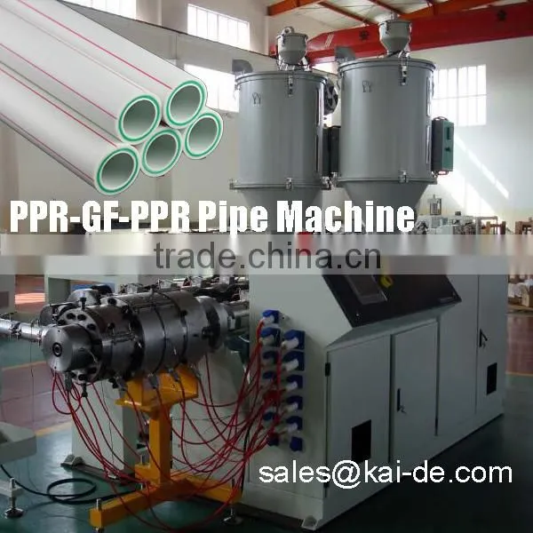 China Fiberglass Reinforced PPR Pipe Making Machine /PPR GF PPR Pipe Extrusion Machine/Production Line Maker