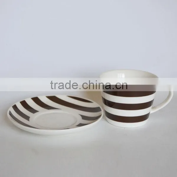 Ceramic Mug and Saucer for Souvenir