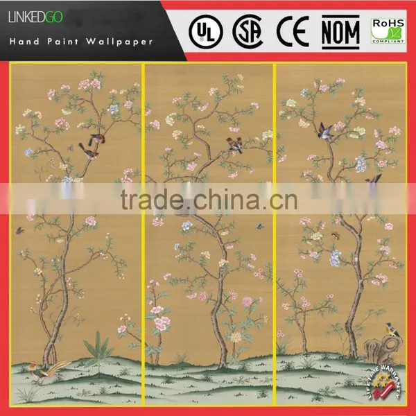 Factory Price Beauty Silk Design Wallpaper Suitable for Interior Museum Hotels Conference Hall Design photo-6