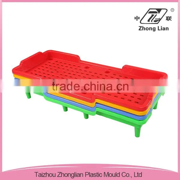 Nursery School Eco Friendly Children Cheap Plastic Stacking Bed photo-6