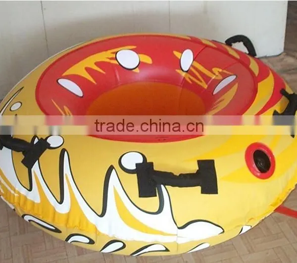 Round Shape PVC Inflatable Towable Nylon Cover Ski Tube photo-4
