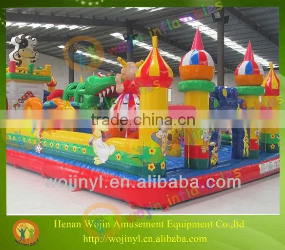 Wojin New Design Inflatable Kids Party Lovely Dairy Cow Jumping Bounce House photo-2