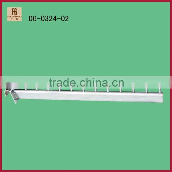 Pedboard Hook for Wall Mount System Aquare Tubing 400 L Chrome