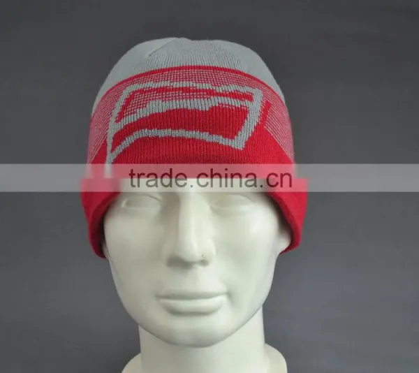 BSCI Audit Custom Winter Beanie Hat With Jacquard Logo photo-3
