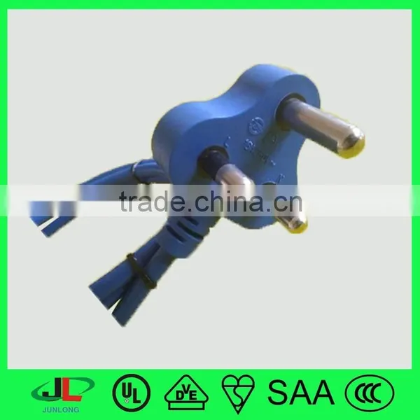 India 3 Round Prong AC Male Plug Extension Cord With C7 Female Plug photo-4