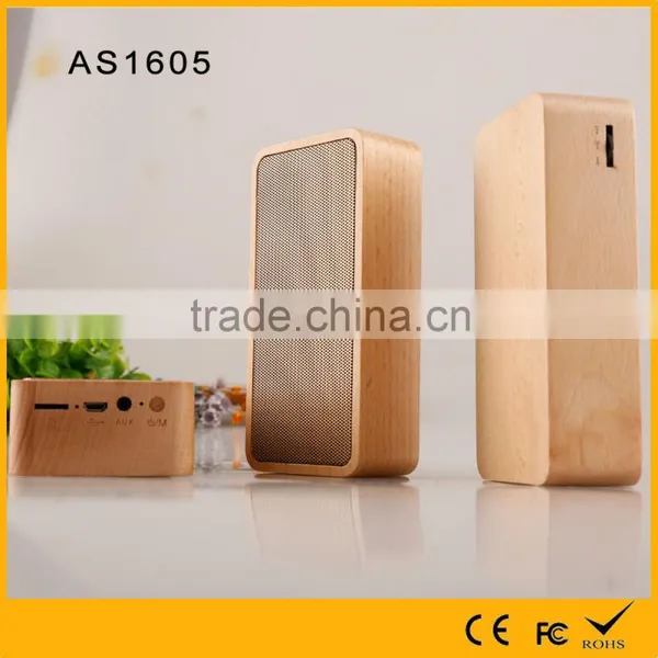 New Natural Hand-made Wireless Speaker Wood Material for Iphone Ipad photo-4