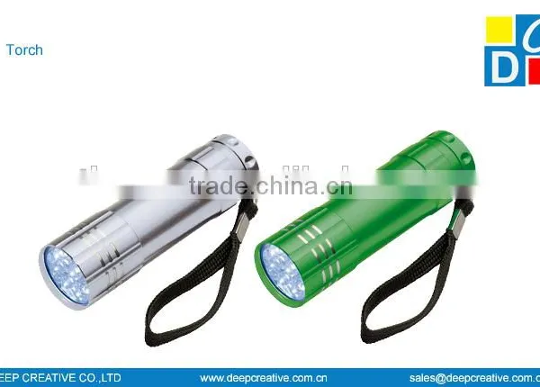 Good Quality promotional USD 9led torch, promotional LED flashlight,