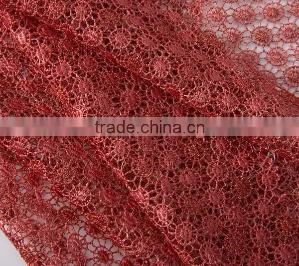 Professional Cotton Polyester Eyelet Embroidery Lace Fabric French Wedding Dress Lace African Net Lace Fabrics Chemical Lace photo-2