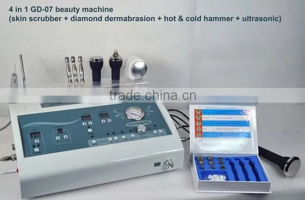 4 in 1DIamond Dermabrasion Beauty Equipment With Ultrasonic and Skin Scrubber Function GD-07 photo-4