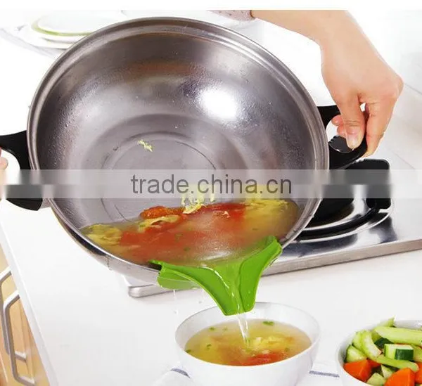 New Design Anti Leakage Kitchen Pot Round Deflector Edge Liquid Silicone Deflector photo-3