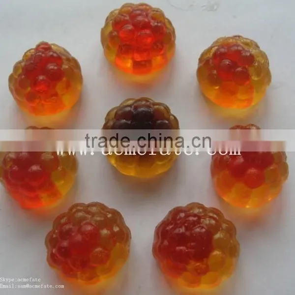 HACCP/ISO Hot Sell Red Ball Candy Fruit Flavor Gummy Candy photo-2