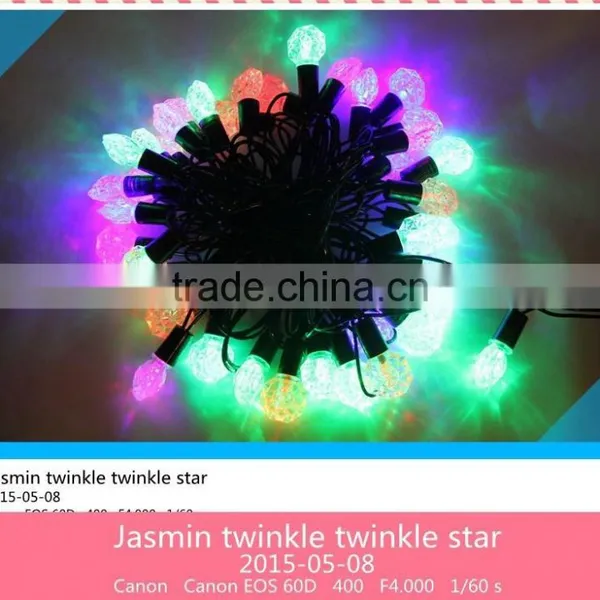 Chasing String Christmas Light With Various Bulb Shapes