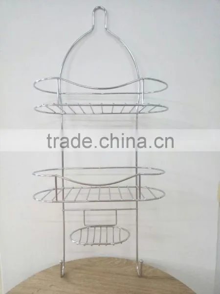 Chrome-Plating Metal Wire Bathroom Hanging Shower Caddy photo-2