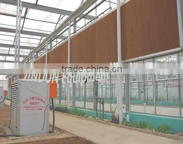 Gutter Type Multi Span Solar Greenhouse Use Evaporative Paper Cooling Pad photo-4