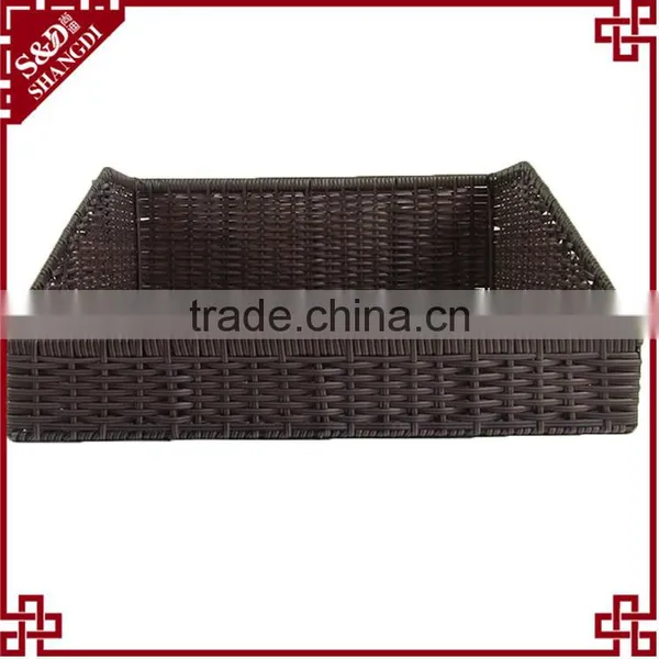 S&D Poly Rattan Supermarket Vegetable Fruit Display Basket Storage Basket photo-3
