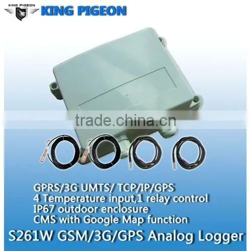 3G WCDMA UMTS remote temperature monitoring logger temperature controller data logger