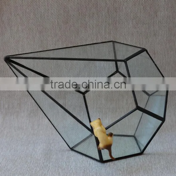 Glass Vases Terrarium Ornament Indoor Plant Greenhouse Handblown Glass Terrarium photo-3