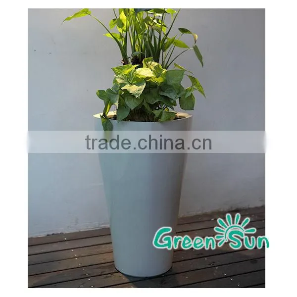 Villa Decoration Chunky Round Self Watering Flower Planter,self Watering Planter for Nursery Pot Outdoor photo-3