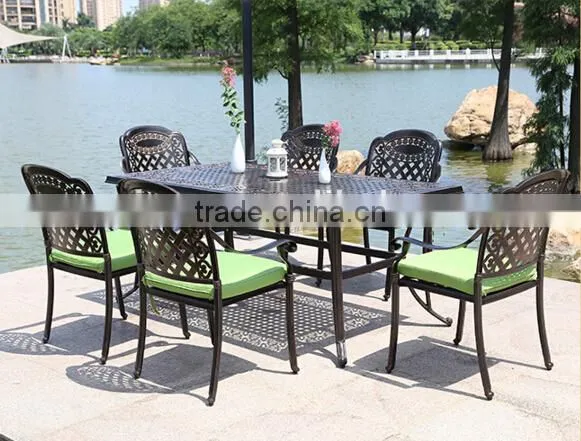 Sigma Cast Aluminium Garden Furniture Dinning Set Outdoor Table and Chairs photo-3